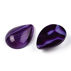 Natural Banded Agate/Striped Agate Cabochons&nbsp;G-T122-23H