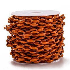 Spray Painted Alloy Cable Chains&nbsp;LCHA-L001-02D
