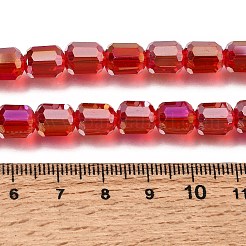 Electroplate Transparent Column Glass Beads Strands&nbsp;EGLA-A043-02-AB08