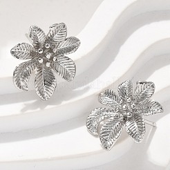 Brass Stud Earrings&nbsp;EJEW-Q015-06P