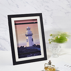 Wooden Oil Painting Storage Box Kids Flip Cover Photo Frame&nbsp;FIND-WH0136-75