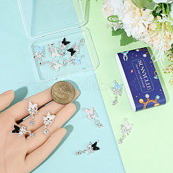 16Pcs 4 Colors Alloy Resin Pendants&nbsp;FIND-SC0021-08