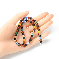 Natural Agate Beads Strands&nbsp;G-YW0001-33B
