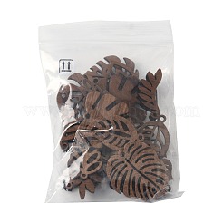 18Pcs 9 Styles Natural Walnut Wood Pendants&nbsp;WOOD-FS0001-48