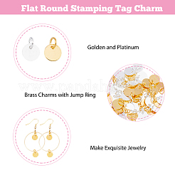 100Pcs 2 Colors Brass Charms&nbsp;KK-FH0007-29B