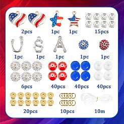 DIY Independence Day Bracelet Making Kit&nbsp;DIY-SC0021-69