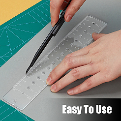 2Pcs 2 Styles Acrylic Rulers&nbsp;AJEW-WH0270-327