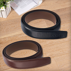 2Pcs 2 Colors Flat Leather Cord for DIY Chain Belts Making&nbsp;DIY-CL0001-15