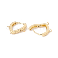 Brass Hoop Earring Findings&nbsp;KK-G415-09G