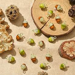 10Pcs 2 Colors Alloy Enamel Charms&nbsp;ENAM-CJ0005-61