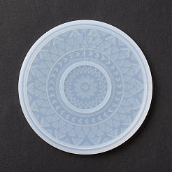 DIY Flat Round Cup Mat Silicone Molds&nbsp;DIY-E036-07