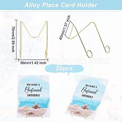 Alloy Place Card Holder&nbsp;DJEW-WH0018-24