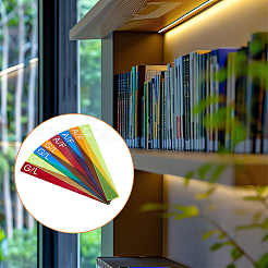 16Pcs 16 Styles Acrylic Book Divider&nbsp;AJEW-FH0005-01