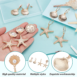 4 Pairs 4 Styles Alloy Dangle Earrings&nbsp;EJEW-GA0001-05