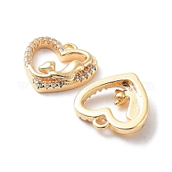Rack Plating Brass Micro Pave Cubic Zirconia Pendants&nbsp;KK-K333-92G