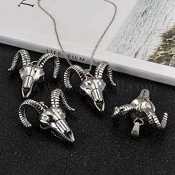 Cattle Skull 304 Stainless Steel Big Pendants&nbsp;X-STAS-M206-100AS