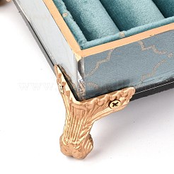 Flannelette & Wooden Rectangle Jewelry Displays Stand&nbsp;ODIS-A010-13