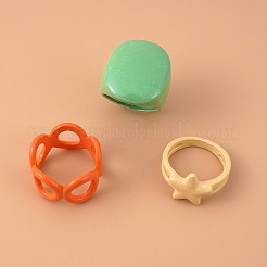Zinc Alloy Finger Rings Set&nbsp;WG21422-01