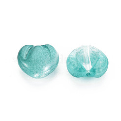 Two Tone Transparent Spray Painted Glass Beads&nbsp;GLAA-T022-24-C02
