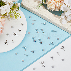 30Pcs 304 Stainless Steel Stud Earring Findings&nbsp;STAS-SC0010-62