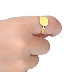 Brass Pad Ring Base Findings&nbsp;EC022-G