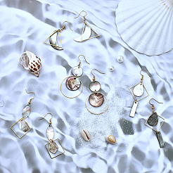 DIY Geometry Theme Earring Making Kits&nbsp;DIY-SC0013-31