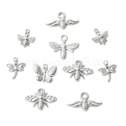 12Pcs 6 Colors 304 Stainless Steel Pendants&nbsp;STAS-CJ0003-13