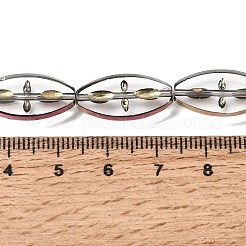 Electroplated Transparent Glass Beads Strands&nbsp;GL-CBA98F0-08A