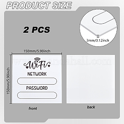 2Pcs Acrylic Wireless Password Sign&nbsp;DIY-GA0009-54A