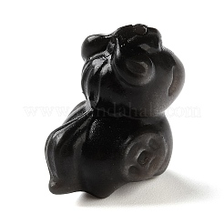Natural Silver Sheen Obsidian Carved Beads&nbsp;GG-G004-01F