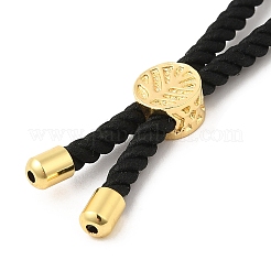 Twisted Nylon Cord Silder Bracelets&nbsp;DIY-B066-03G-11