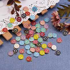 120Pcs 12 Colors Golden Plated Alloy Charms&nbsp;ENAM-SZ0001-64Q