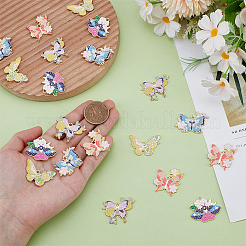 20Pcs 5 Styles Alloy Enamel Pendants&nbsp;ENAM-HY0001-60