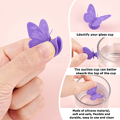 Silicone Drink Wine Glass Charms Tags&nbsp;AJEW-SC0001-38