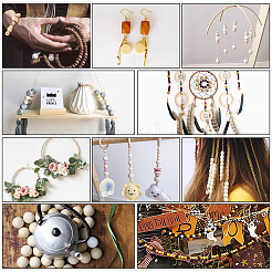 2 Bags Natural Unfinished Wood Beads Set&nbsp;WOOD-PH0001-89