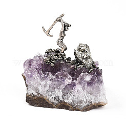 Natural Amethyst Cluster Base Sculpture&nbsp;G-N347-02B