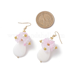 Natural Freshwater Shell & Acrylic Dangle Earrings&nbsp;EJEW-JE06837