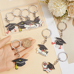 8Pcs 4 Styles Acrylic Keychains&nbsp;AJEW-SP0001-38