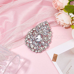 1Pc Alloy Rhinestone Brooches&nbsp;JEWB-MA0001-02B