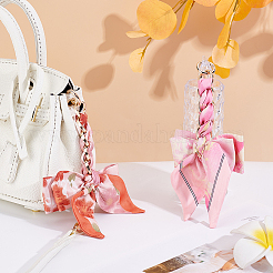 2Pcs 2 Styles Bowknot Zinc Alloy with Polyester Bag Extension Chains&nbsp;FIND-GO0003-73