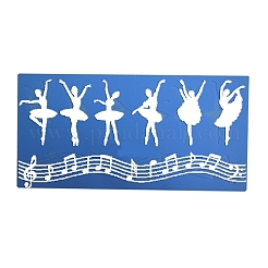 Music Note & Ballet Dancer Food Grade Silhouette Statue Silicone Mat Moulds&nbsp;MUSI-PW0003-02