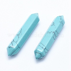 Synthetic Green Turquoise No Hole Faceted&nbsp;G-G760-J09-02