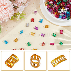 300Pcs Aluminum Dreadlocks Beads Hair Decoration&nbsp;ALUM-PA0001-03