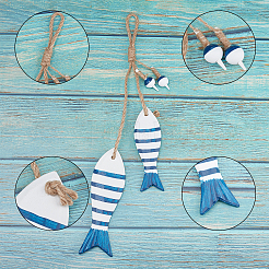 2 Sets 2 Colors Printed Wooden Big Pendants&nbsp;WOOD-FH0001-64