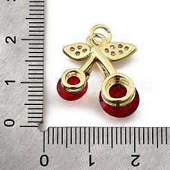 Brass Micro Pave Cubic Zirconia Pendants&nbsp;KK-Z104-03G