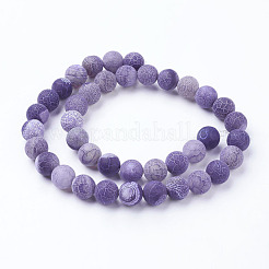 Natural Crackle Agate Beads Strands&nbsp;X-G-G055-10mm-8