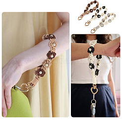 3Pcs Cotton Braided Flower Pendant Decorations&nbsp;AJEW-TA0002-72A