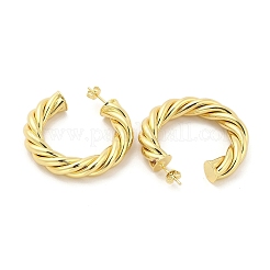 Brass Hoop Earrings&nbsp;EJEW-M260-06G-A