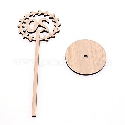 Wooden Table Plate Display Decoration&nbsp;DJEW-WH0015-09B
