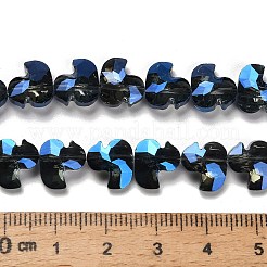 Electroplate Glass Beads Strands&nbsp;EGLA-P066-03A-FR01
